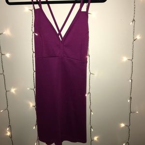 SMALL dark purple/ wine colored bodycon dress